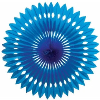 Five Star Hanging Fan 40cm - True Blue | Blue Party Theme & Supplies