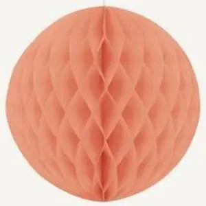 Unique | Coral Honeycomb Ball  | Garden Party Theme & Supplies