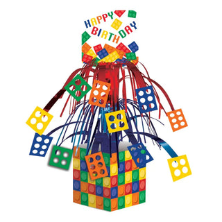 creative converting | Lego block centerpiece | lego party supplies