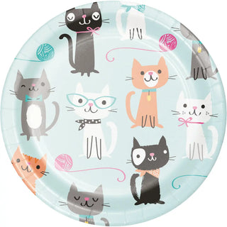Purrfect Party Plates | Cat Plates | Cat Party Supplies
