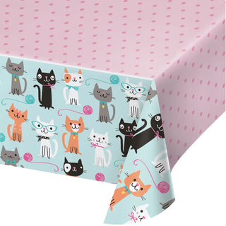 Purrfect Party Tablecover | Cat Tablecover | Cat Party Supplies