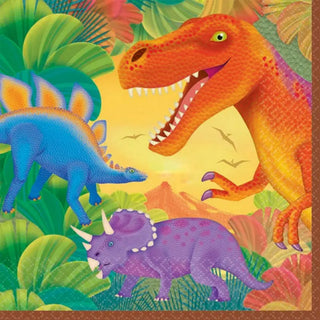 Prehistoric Dinosaur Napkins | Dinosaur Party Supplies