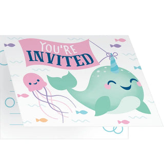 Narwhal Party Invitations | Narwhal Party Supplies
