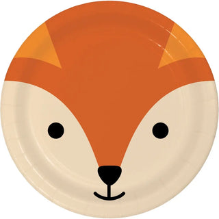 Fox Face Plates | Woodland Party Supplies