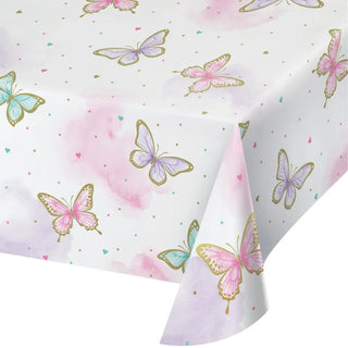 Butterfly Shimmer Tablecover | Butterfly Party Supplies