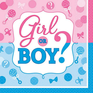 Gender Reveal | Baby Shower | Beverage Napkins
