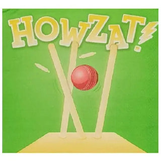 Amscan | Howzat! Cricket Ball Napkins - Lunch | Cricket Party Theme & Supplies
