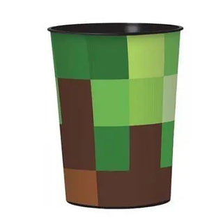 Amscan | Minecraft TNT Plastic Keepsake Cup | Minecraft Party Theme & Supplies
