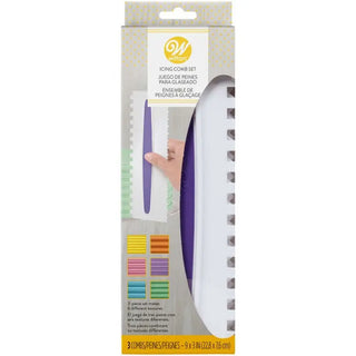 Wilton Icing Smoother Comb Set - 3 Pc