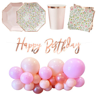 Ditsy Floral Party Essentials for 8 - SAVE 22%