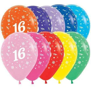sempertex | age 16 balloons | 16th birthday party supplies