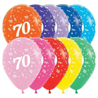 Sempertex | age 70 balloons | 70th party supplies