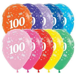 sempertex | age 100 balloons | 100th party supplies