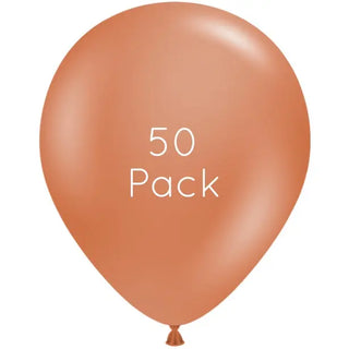 43cm Burnt Orange Giant Balloons - 50 Pkt