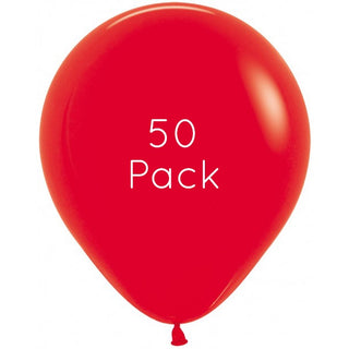 45cm Red Giant Balloons 50 Pack | Red Party Supplies NZ