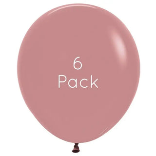 45cm Rosewood Giant Balloons - 6 Pkt
