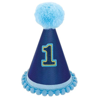 Blue 1st Birthday Party Hat | Boy's 1st Birthday Party Supplies