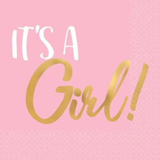 It's a Girl Napkins | Baby Shower Supplies | Gender Reveal Supplies