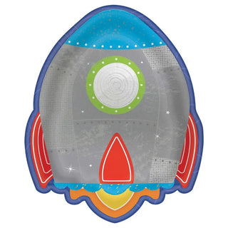 Rocket Plates | Space Party Supplies NZ