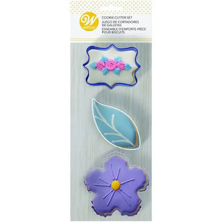 Wilton | Floral Cookie Cutter Set | Garden Party Supplies