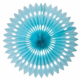 Five Star Hanging Fan 40cm - Pastel Blue | Baby Shower Party Theme & Supplies
