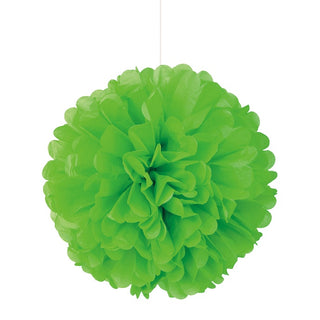 Lime Green Tissue Pom Pom | Green Party Supplies NZ