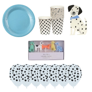 Meri Meri Spotty Dog Party Essentials for 12 - SAVE 20%