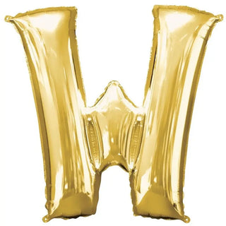Anagram Gold Jumbo Letter Foil Balloon - W