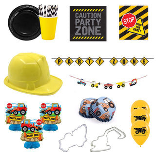 Deluxe Construction Party Pack for 8 - SAVE 10%