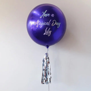 Magical Day Purple Personalised Orbz Balloon