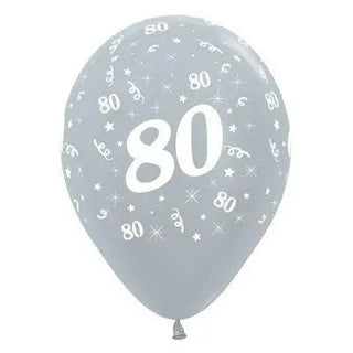 Sempertex | 6 Pack Age 80 Balloons - Satin Pearl Silver