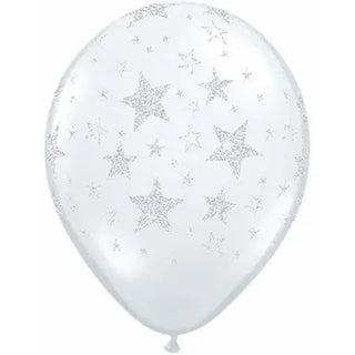 Qualatex | Glitter Star Clear Balloon