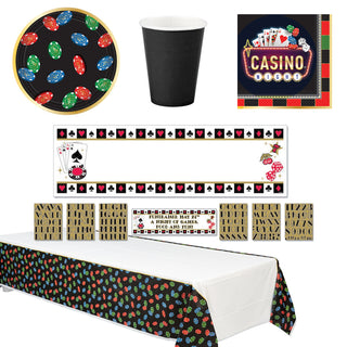 Casino Party Essentials - 46 Pieces - SAVE 10%