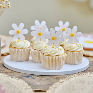 Ginger Ray Ditsy Daisy | Ginger Ray Birthday Party | Floral Daisy Party | Ginger Ray Cupcake Toppers | Floral Daisy Cupcake Toppers
