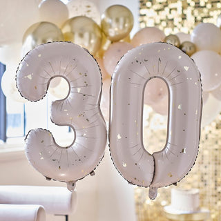 Ginger Ray Gold Party | Ginger Ray Milestone Foils | Ginger Ray 30th  Birthday Balloons | 30th Birthday Balloons