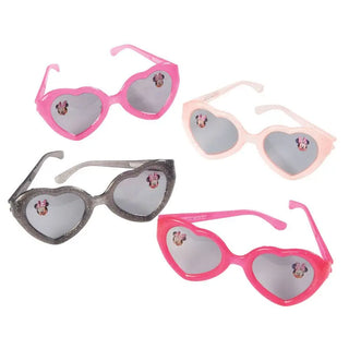 Minnie Mouse Forever Heart Shaped Glittered Glasses