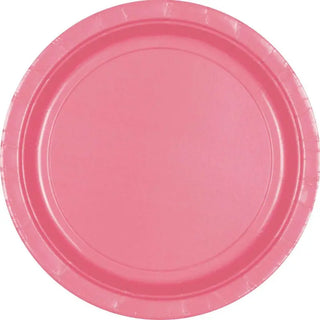 Rose Pink Plates | Pink Party Supplies