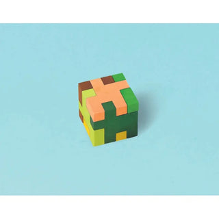 Amscan | Minecraft TNT Cube Erasers | Minecraft Party Theme & Supplies 