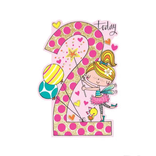 Rachel Ellen | Fairy 2nd Birthday Card | Girls 2nd Birthday Gifts