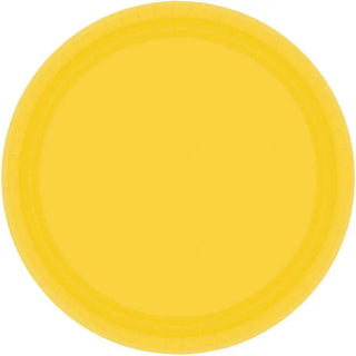 20 Pack Yellow Sunshine Plates - Lunch | Yellow Party Theme & Supplies | Amscan