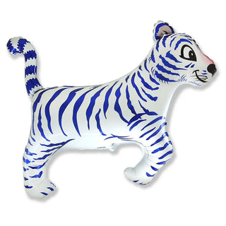 Flexmetal | White tiger supershape foil balloon | jungle party supplies