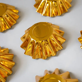 Gold Bloom Cupcake Baking Cups | Gold Party Supplies NZ