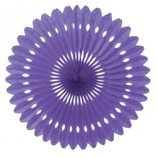 Amscan | Purple hanging fan 40cm | Purple party supplies NZ