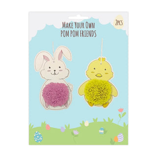 Make Your Own Pom Pom Bunny & Chick Set | Easter Supplies NZ