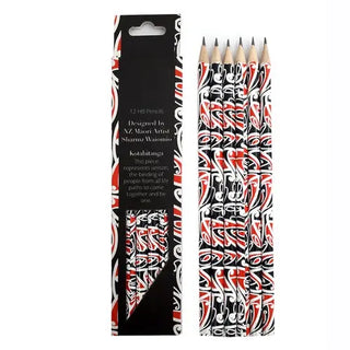 Maori party supplies | maori design pencils pack of 6 | maori party supplies