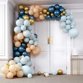 Ginger Ray | Luxe Teal & Gold Chrome Balloon Arch Kit