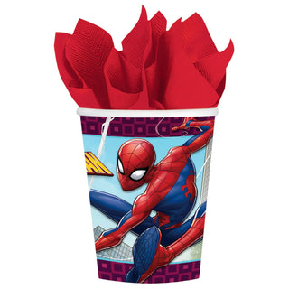 Spiderman Webbed Cups | Spiderman Party Supplies