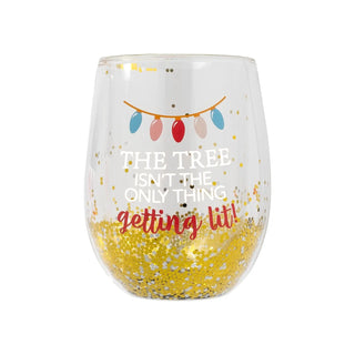 Christmas Getting Lit Stemless Glass | Christmas Gifts NZ