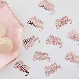Ginger Ray | Rose Gold Birthday Confetti | Rose Gold Party Supplies NZ