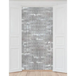 Silver Shimmer Backdrop Curtain | Silver Party Supplies NZ